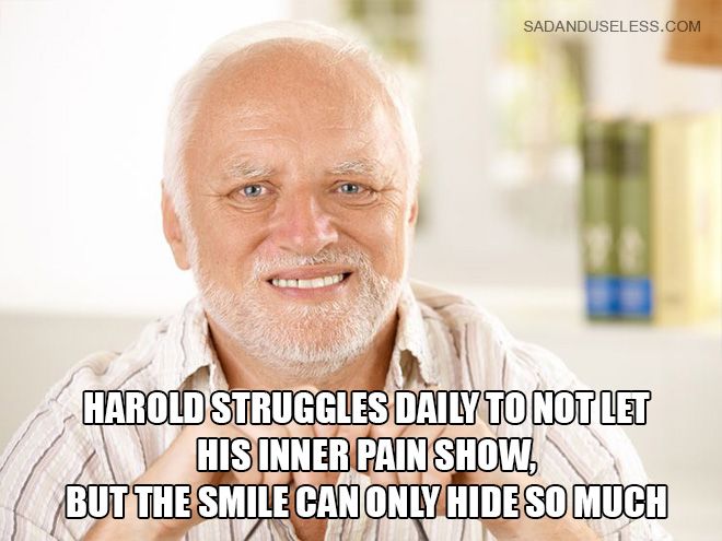 Best Hide The Pain Harold Memes