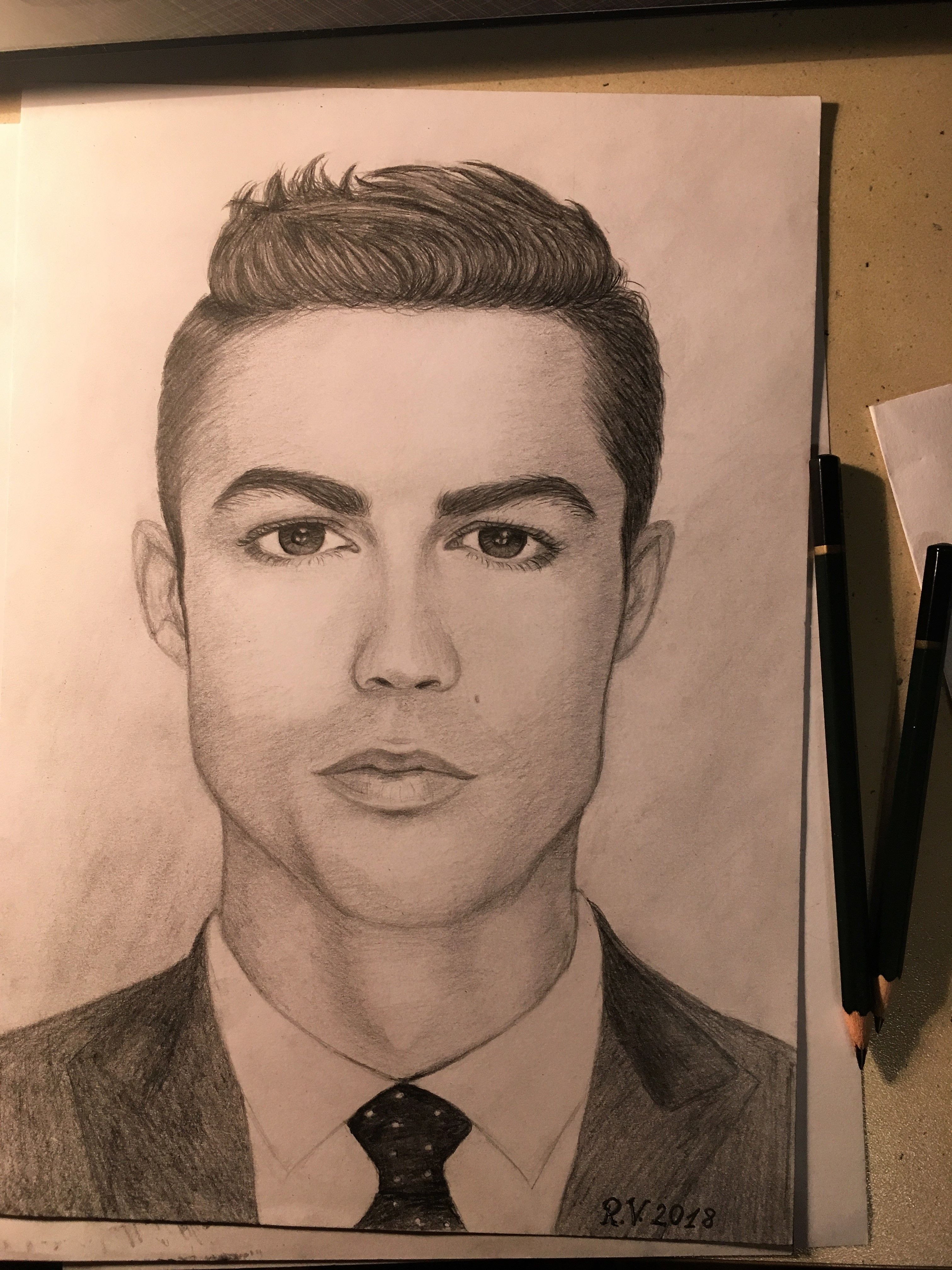 How To Draw Ronaldo Face