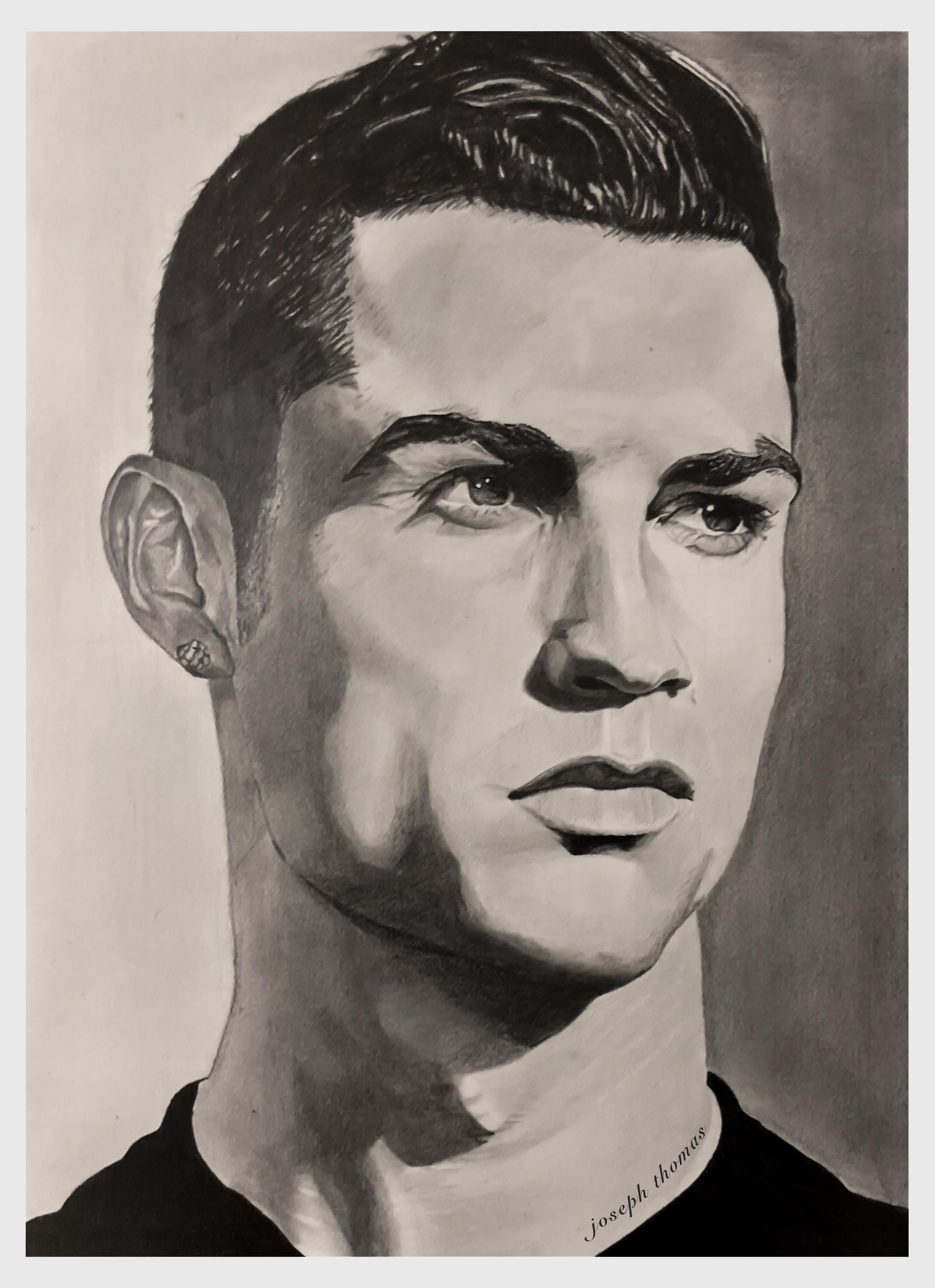 How To Draw Ronaldo Holding The World Cup