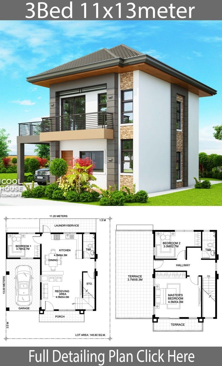 2 Storey 3 Bedroom House Design Philippines