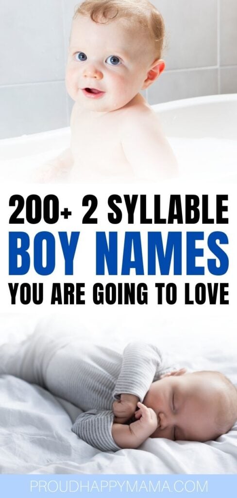 2 Syllable Boy Names That Can Be Shortened