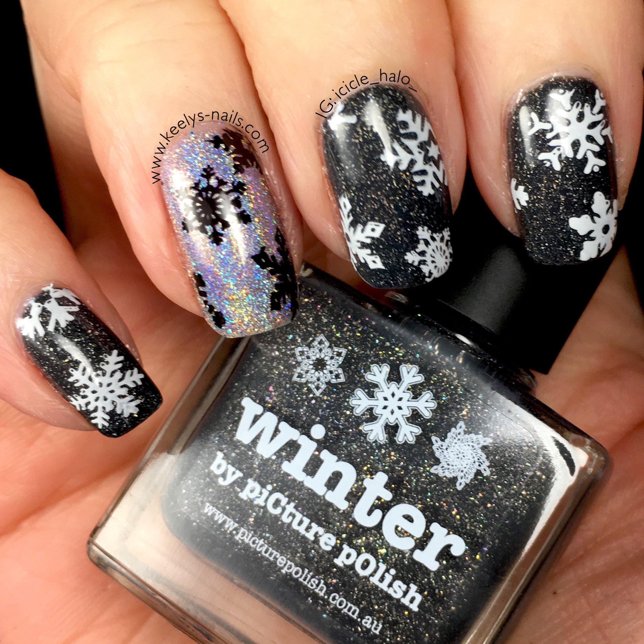 Flaring Winter Glow Vibrant Nail Selections