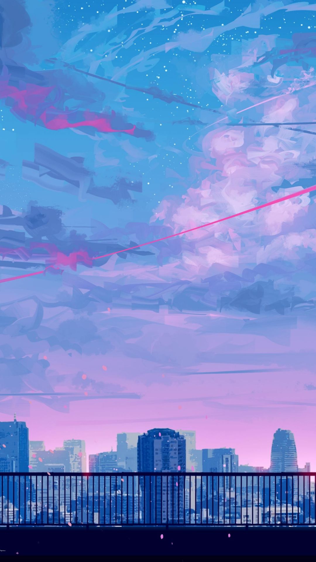 Aesthetic Anime Sunset Wallpaper