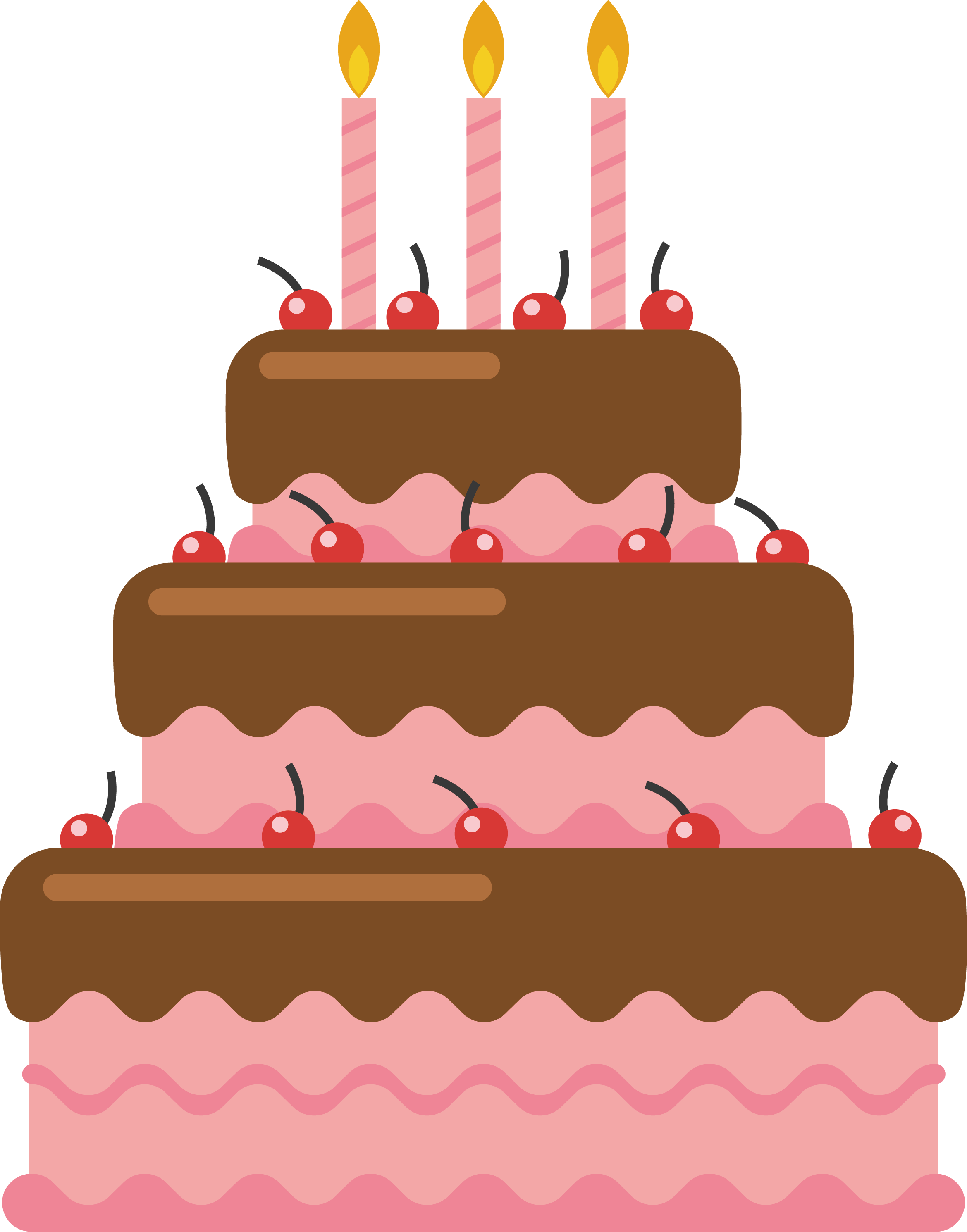 Aesthetic Birthday Cake Clipart