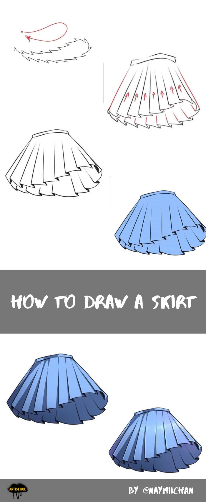 Anime How To Draw A Skirt