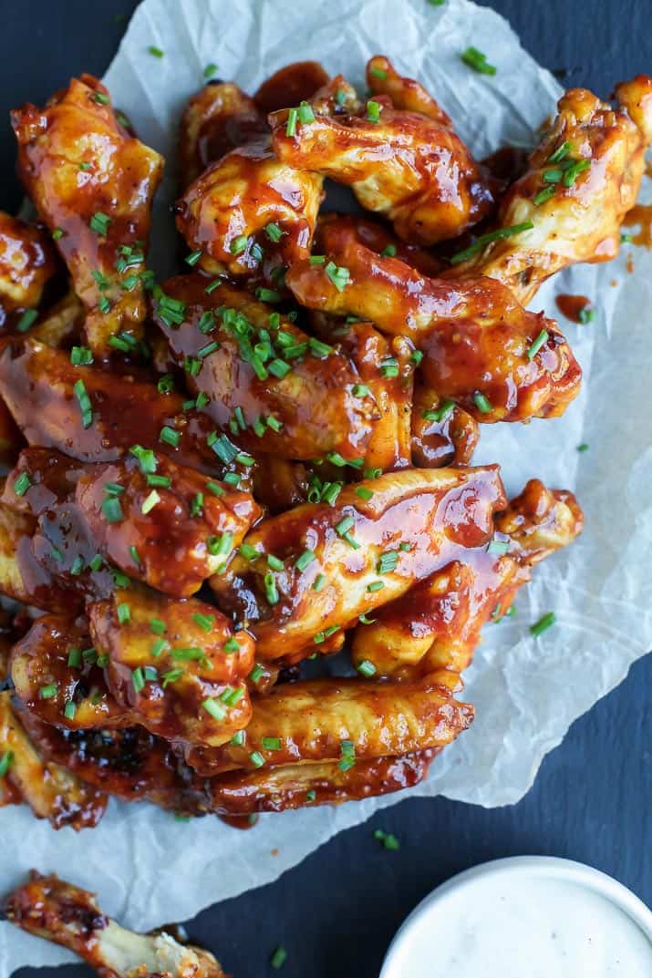 Baked Chicken Wings With Bbq Sauce Calories