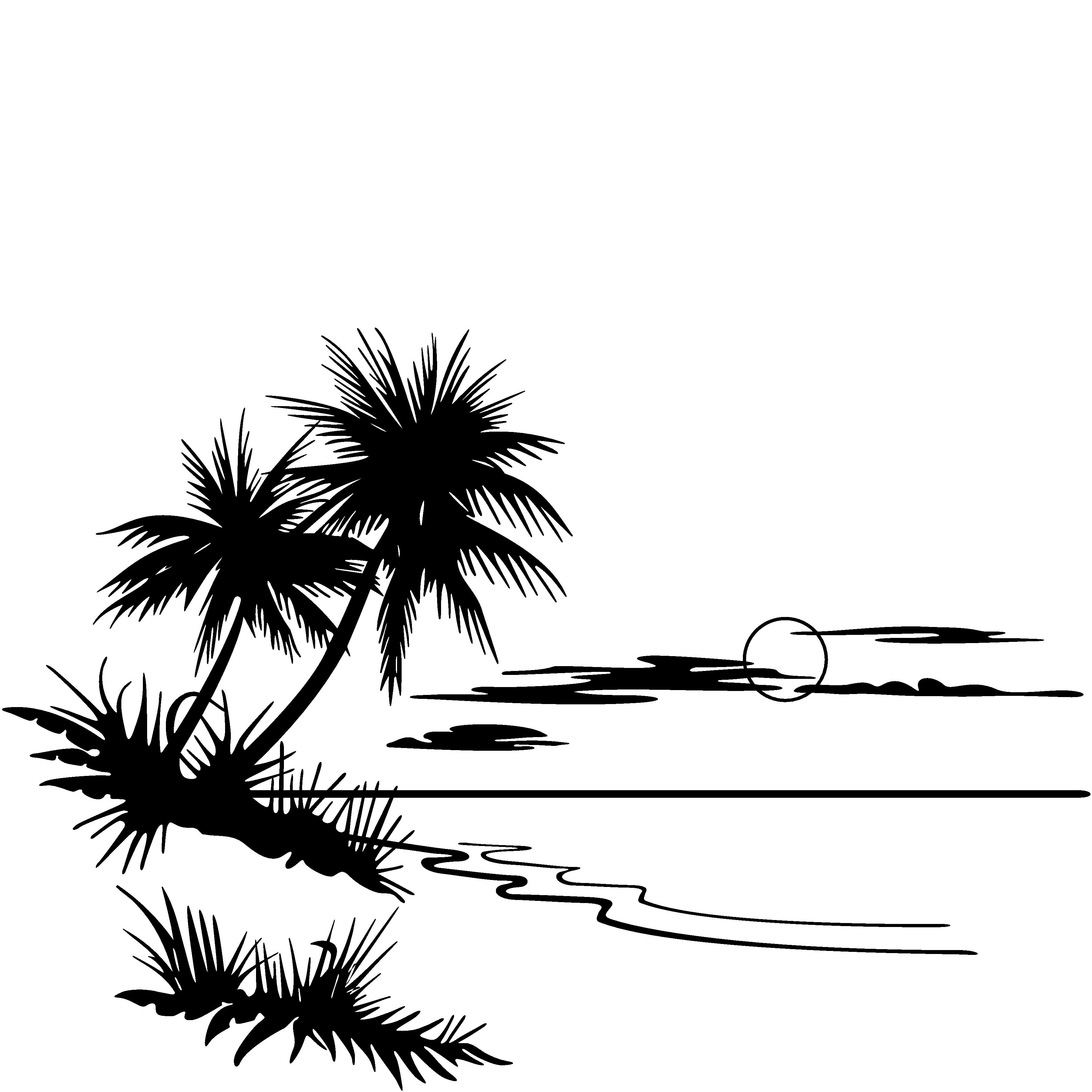 Beach Picture Outline
