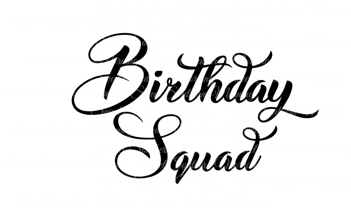 Birthday Squad Clipart