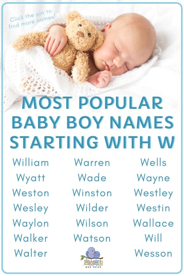 Boy Names That Starts With A W
