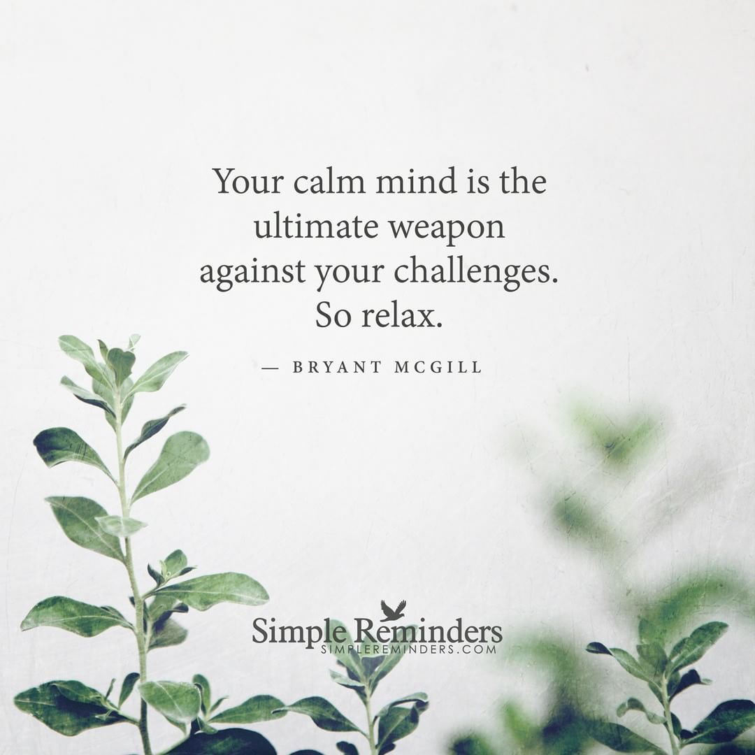 Calm Mind Quotes Images