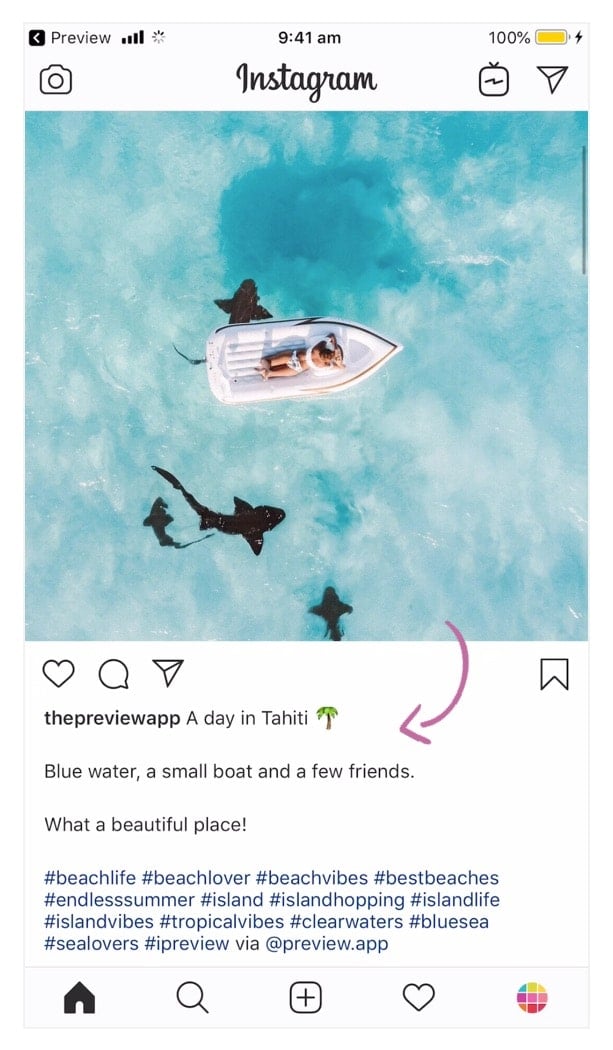 Caption Instagram Line Break