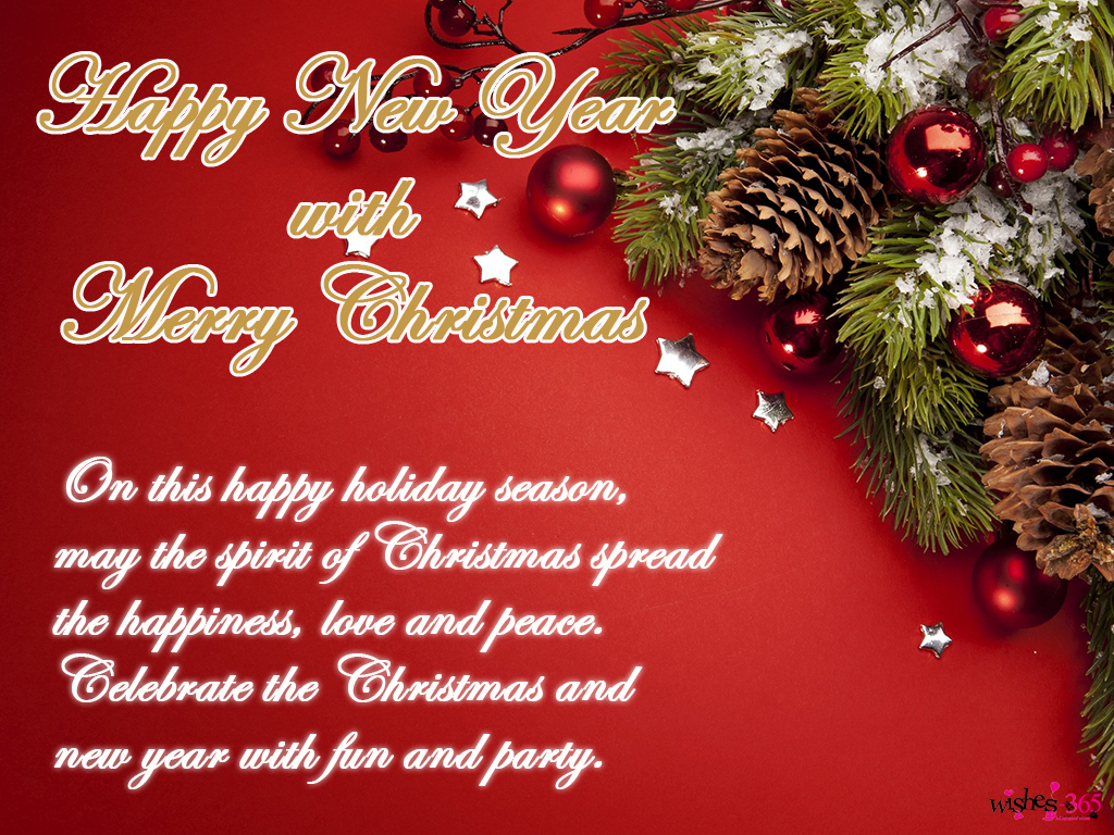 Christmas And New Year Wishes Message
