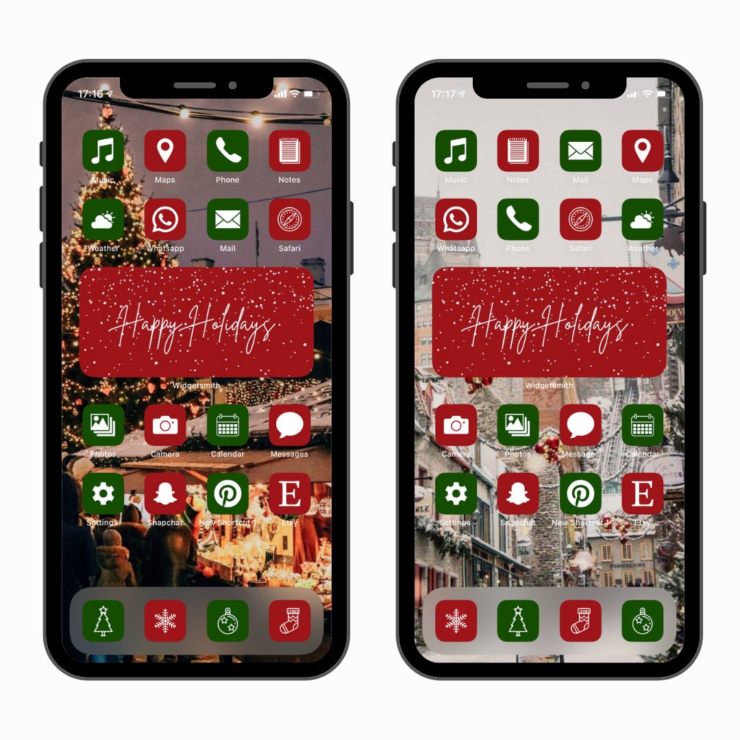 Christmas App Icons Red