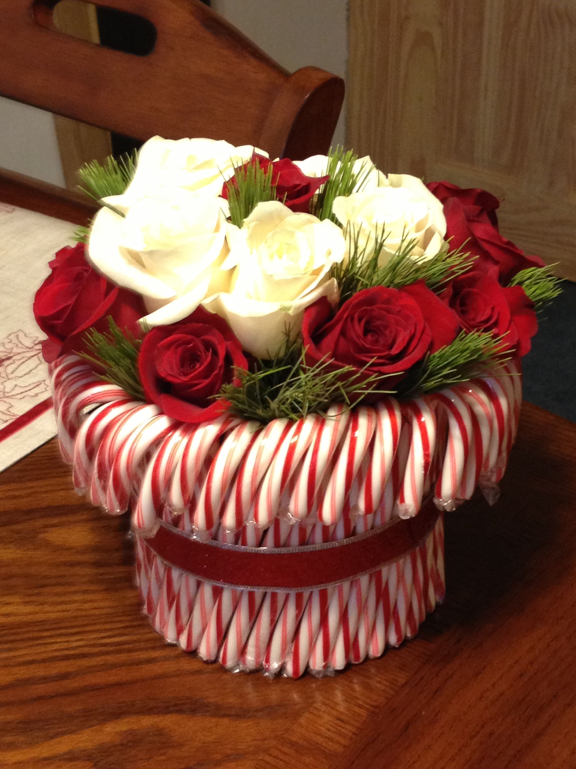 Christmas Candy Vase