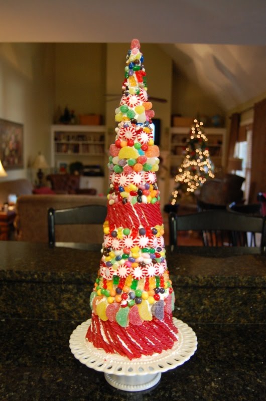 Christmas Candy With Tree In Middle