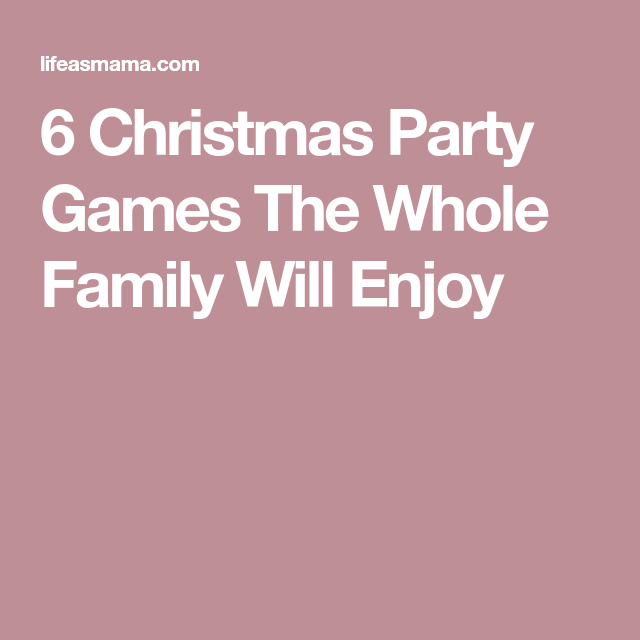 Christmas Games For Family Fun