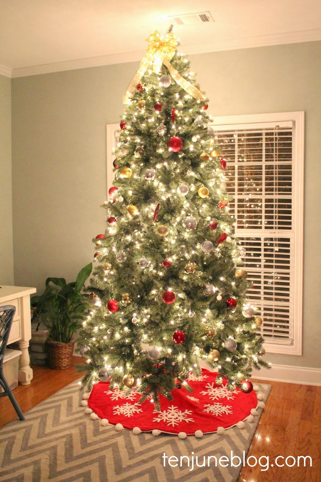 Christmas Tree Ideas Red Gold Silver