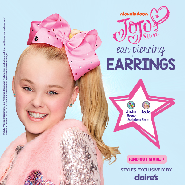 Claires Ear Piercing Jojo Siwa