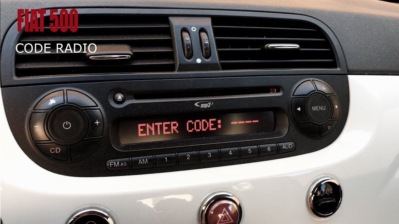 Code Radio Fiat 500