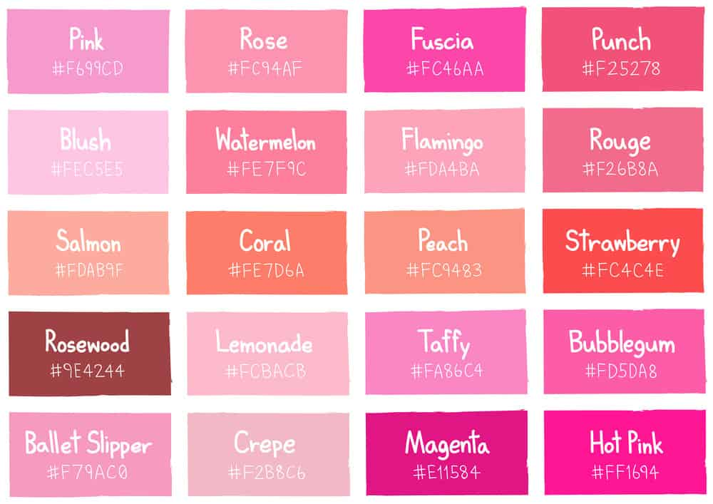 Color Names For Peach