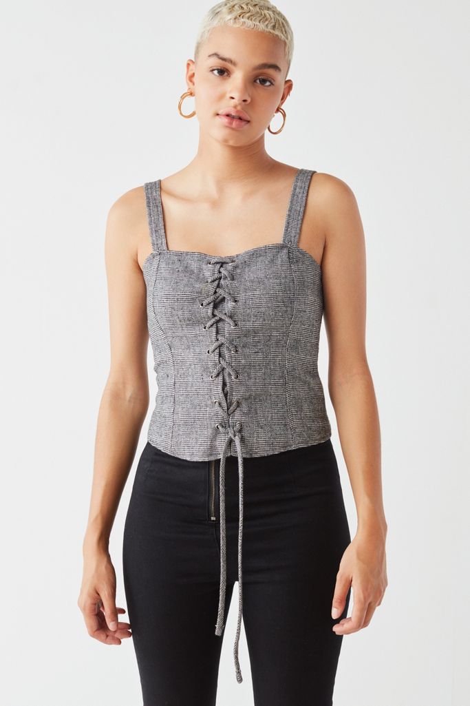 Corset Top Urban Outfitters Black