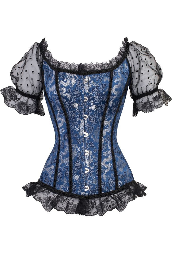 Corset Top With Drop Sleeves