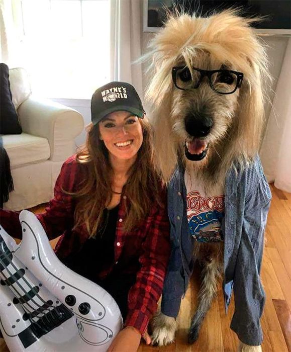 Couple Costume And Dog