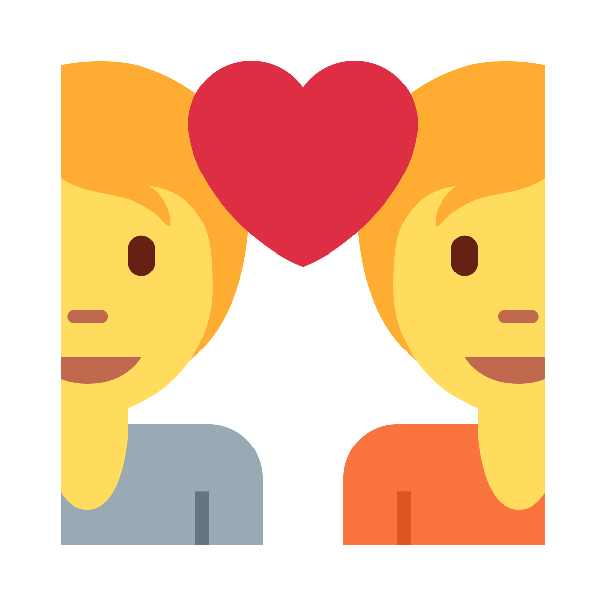 Couple With Heart Emoji Used For