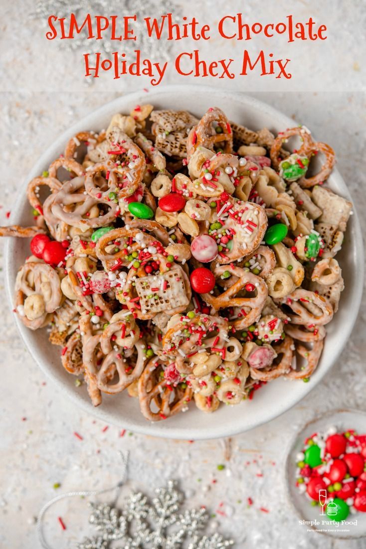Easy Holiday Chex Mix