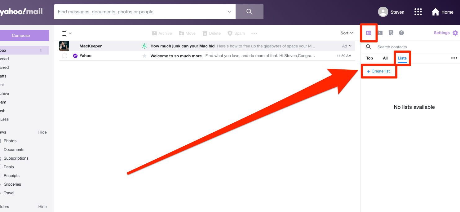 Example Of Yahoo Email