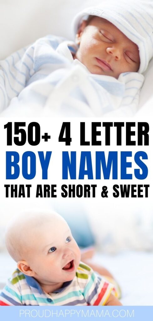 Four Letter Baby Boy Names