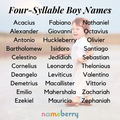 Four Or Five Letter Boy Names