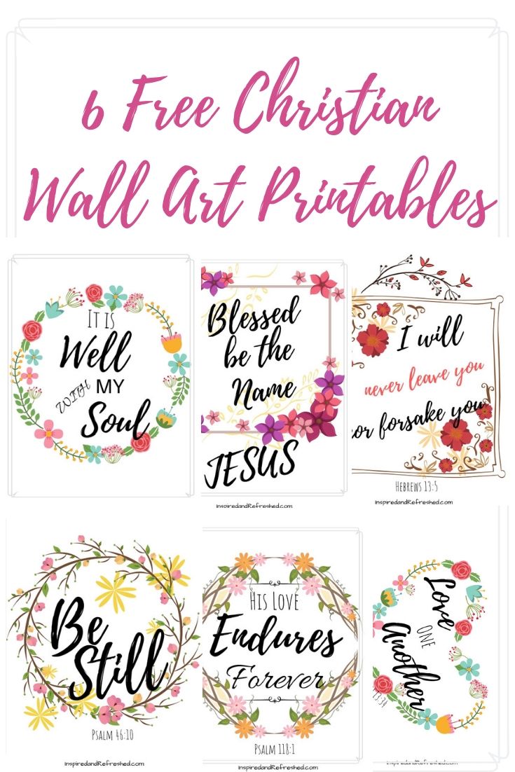 Free Christian Wall Art Printables