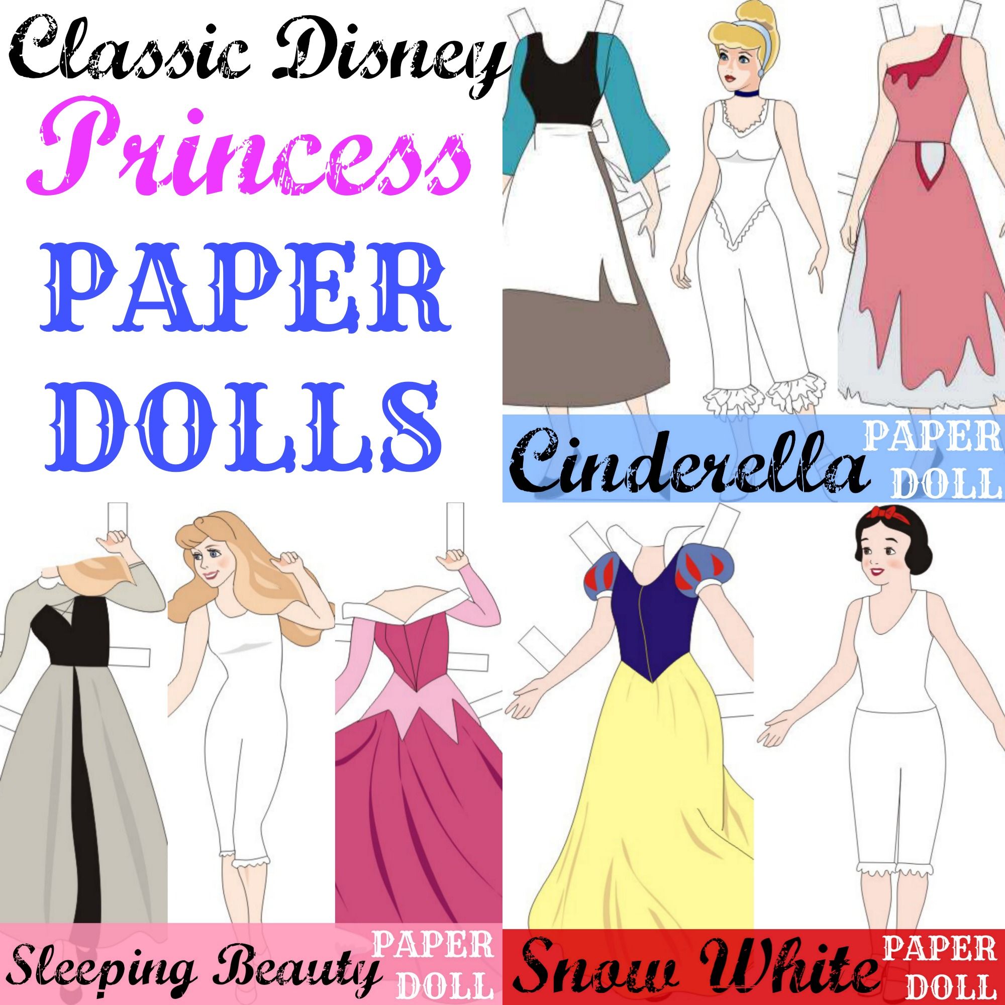Free Disney Princess Paper Doll Printable