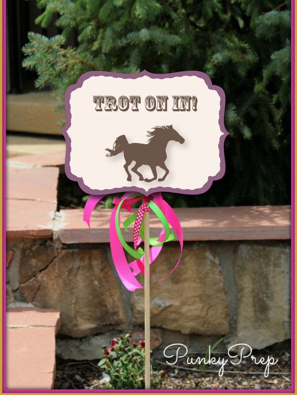 Free Printable Horse Party Decorations