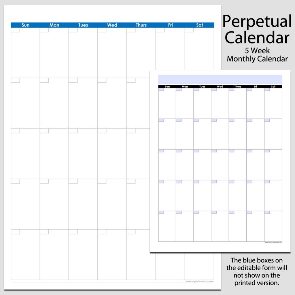 Free Printable Monthly Calendar Portrait