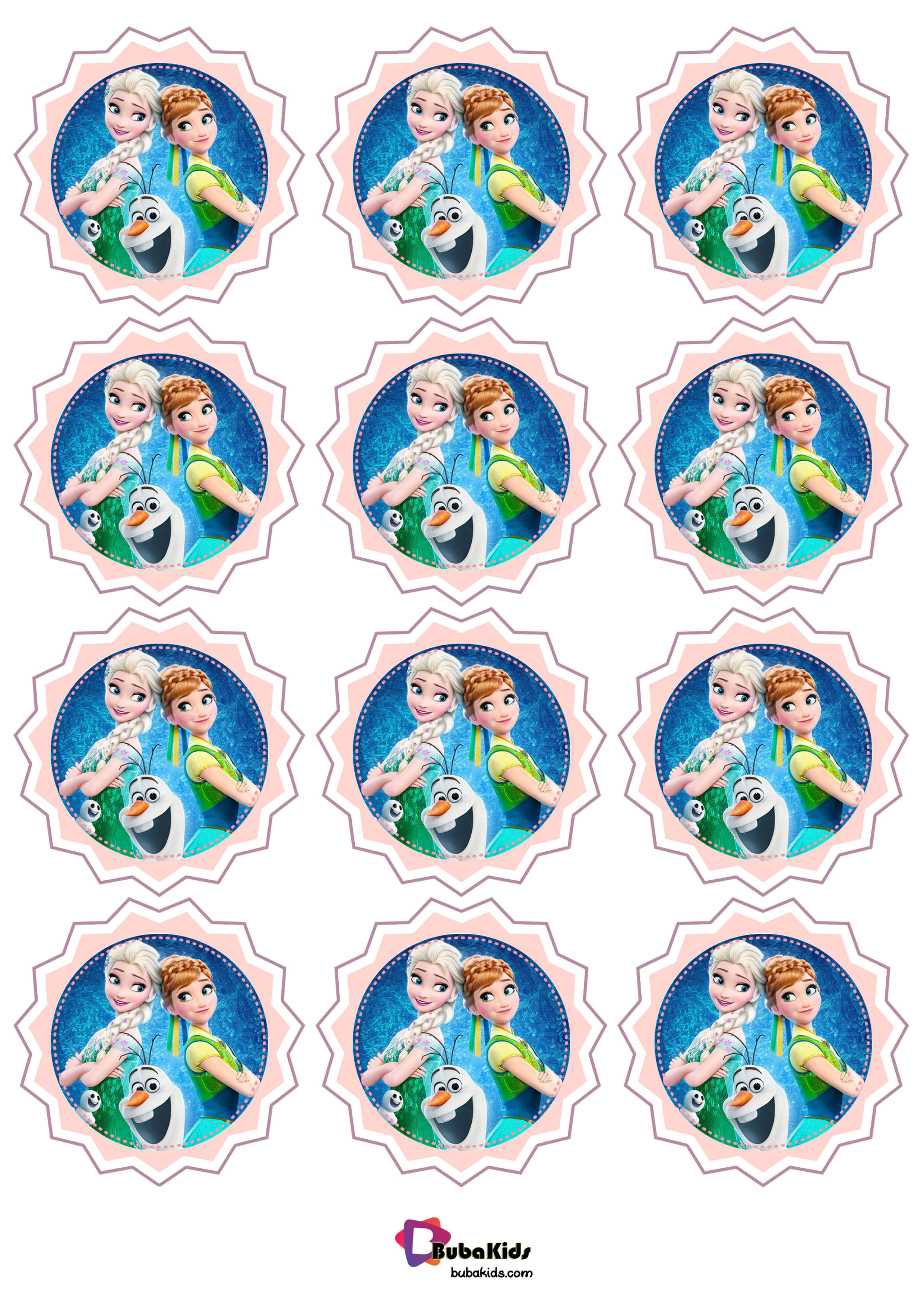 Frozen Stickers Printable Free Download