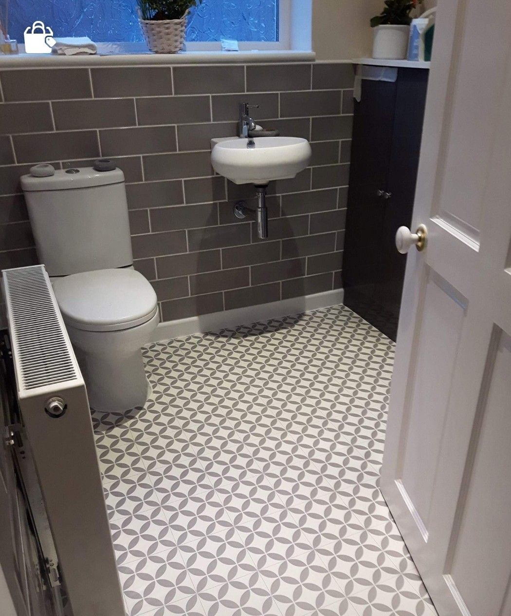 Grey Vinyl Floor Tiles For Bathroom