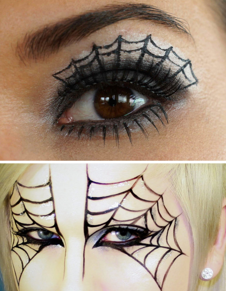 Halloween Face Paint Ideas Spider Web