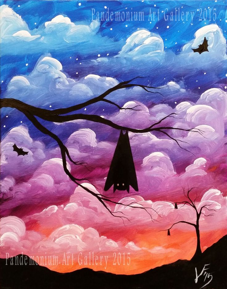 Halloween Painting Ideas Step By Step