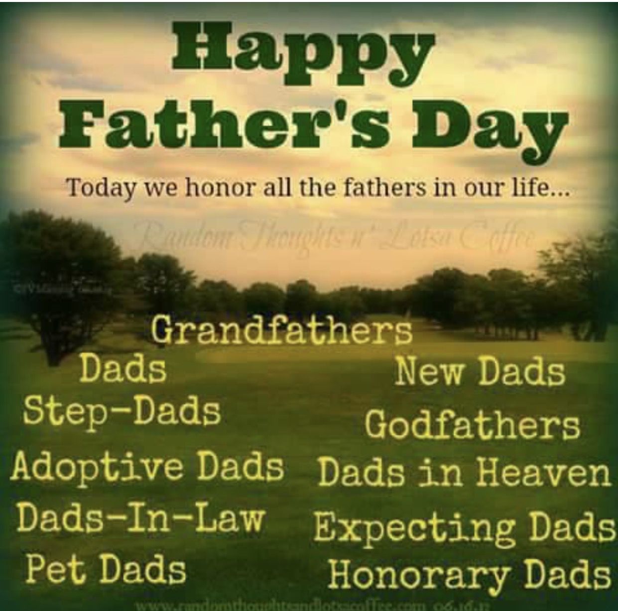 Happy Fathers Day To All My Facebook Dads