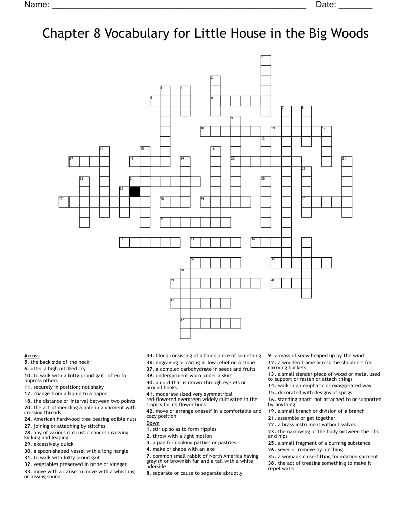 Home In The Woods Daily Themed Crossword