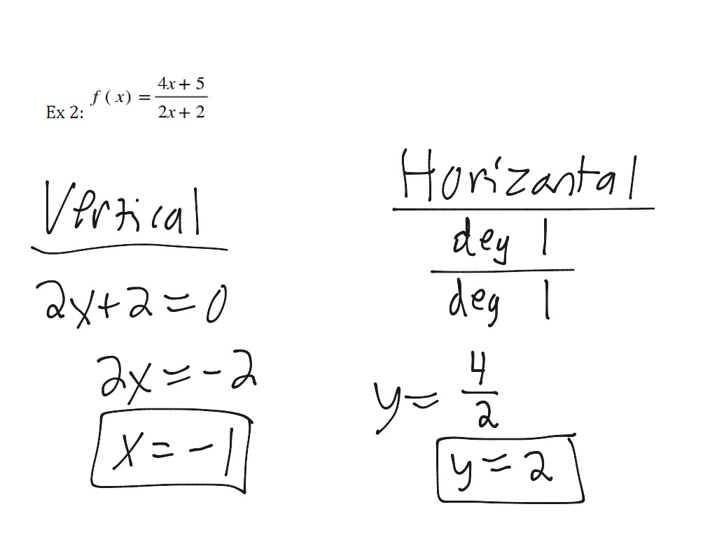 Horizontal Asymptote Calc