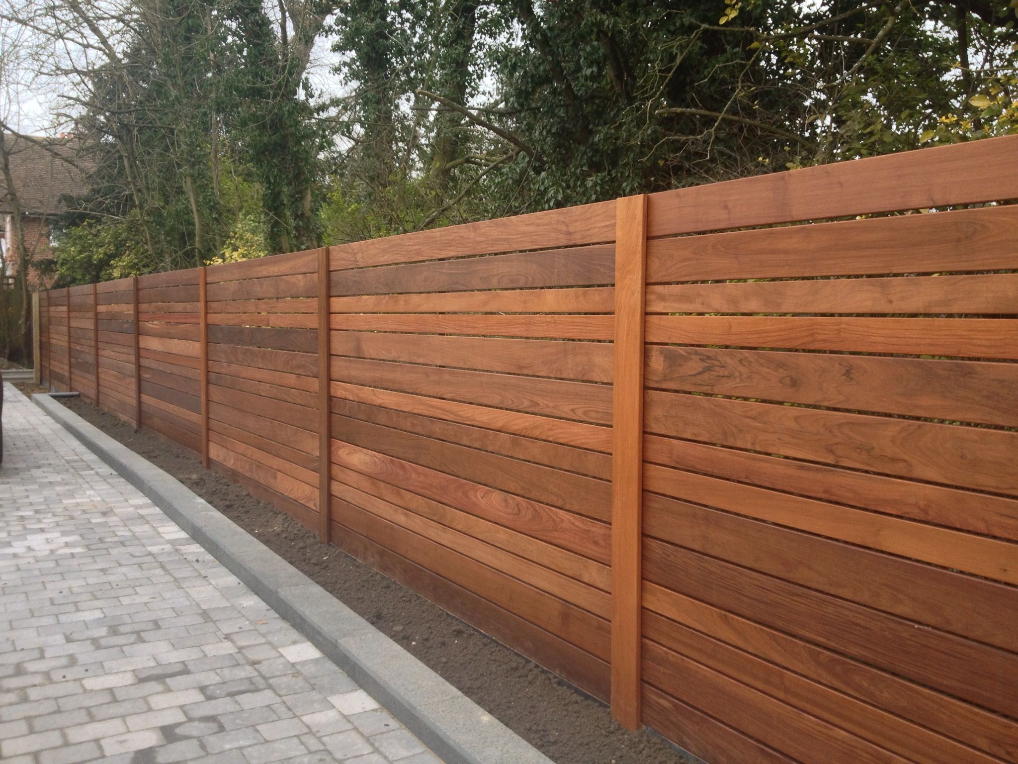 Horizontal Wood Fence Ideas
