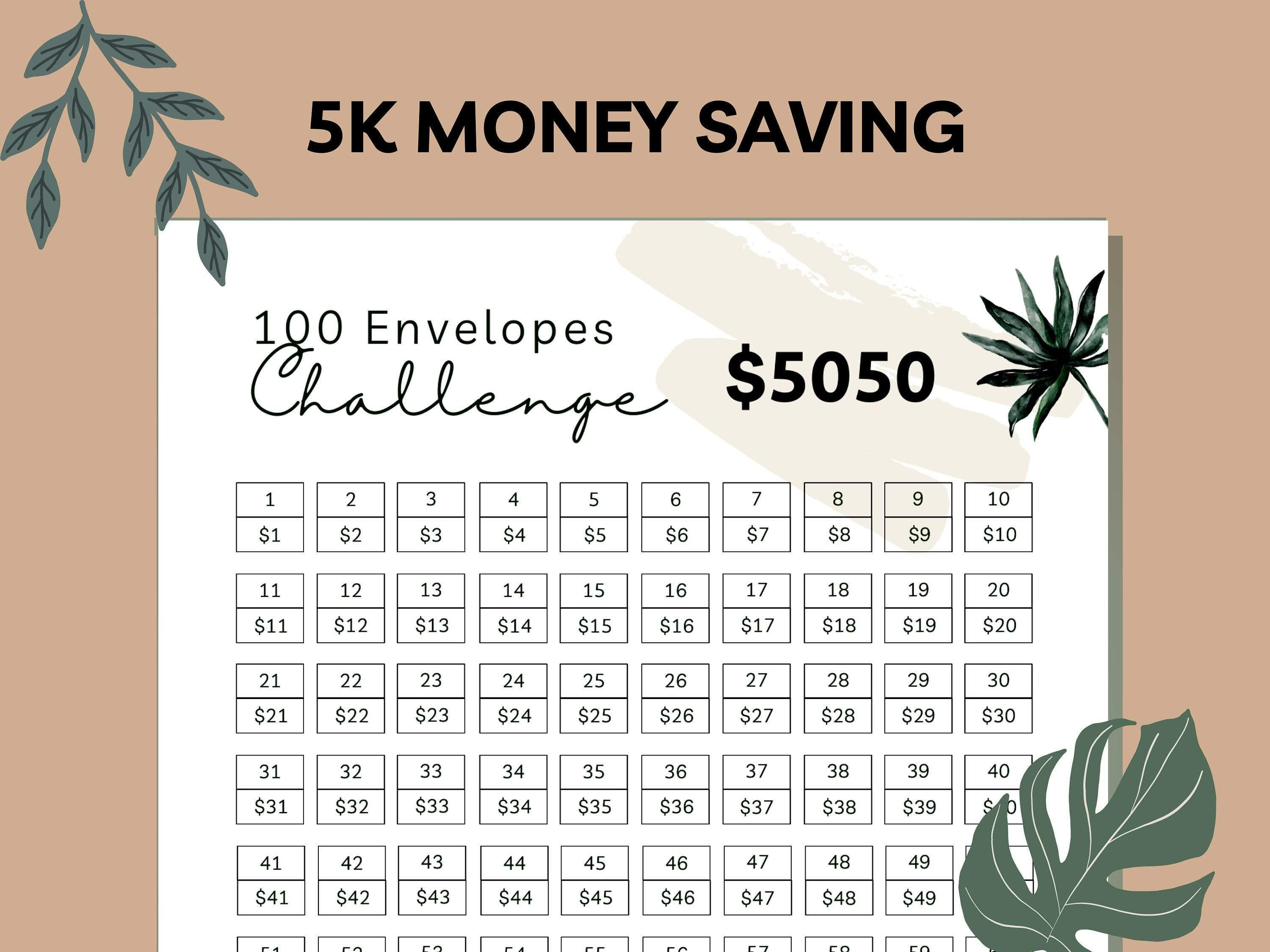 How Much Do You Save With 100 Envelope Challenge