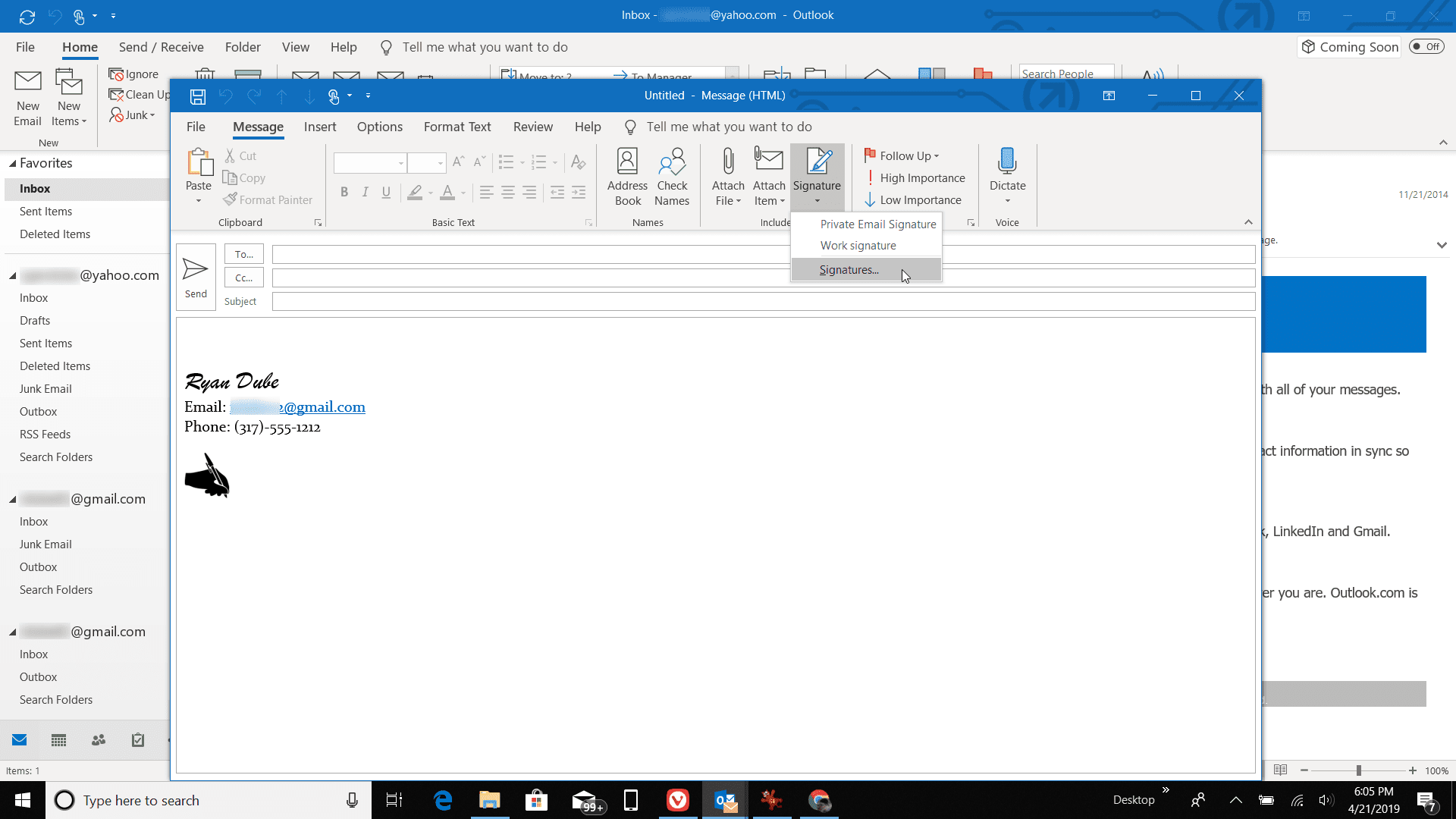How To Add Signature In Outlook Permanently