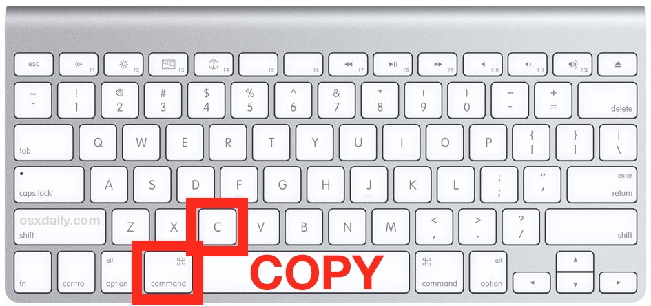 How To Copy On A Mac Keyboard
