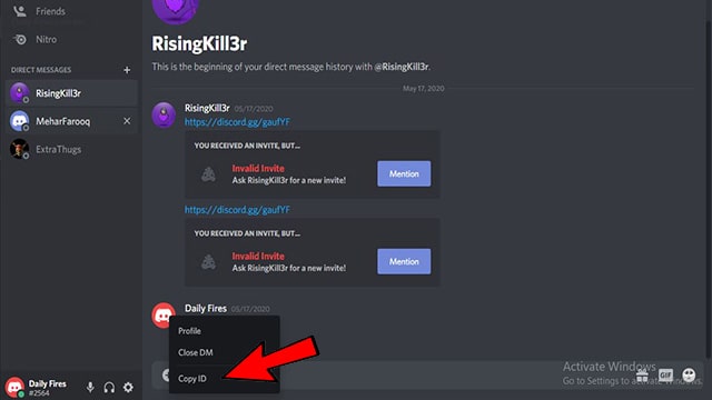 How To Copy Your Discord Profile Link