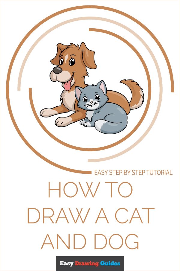 How To Draw A Cat And Dog Easy