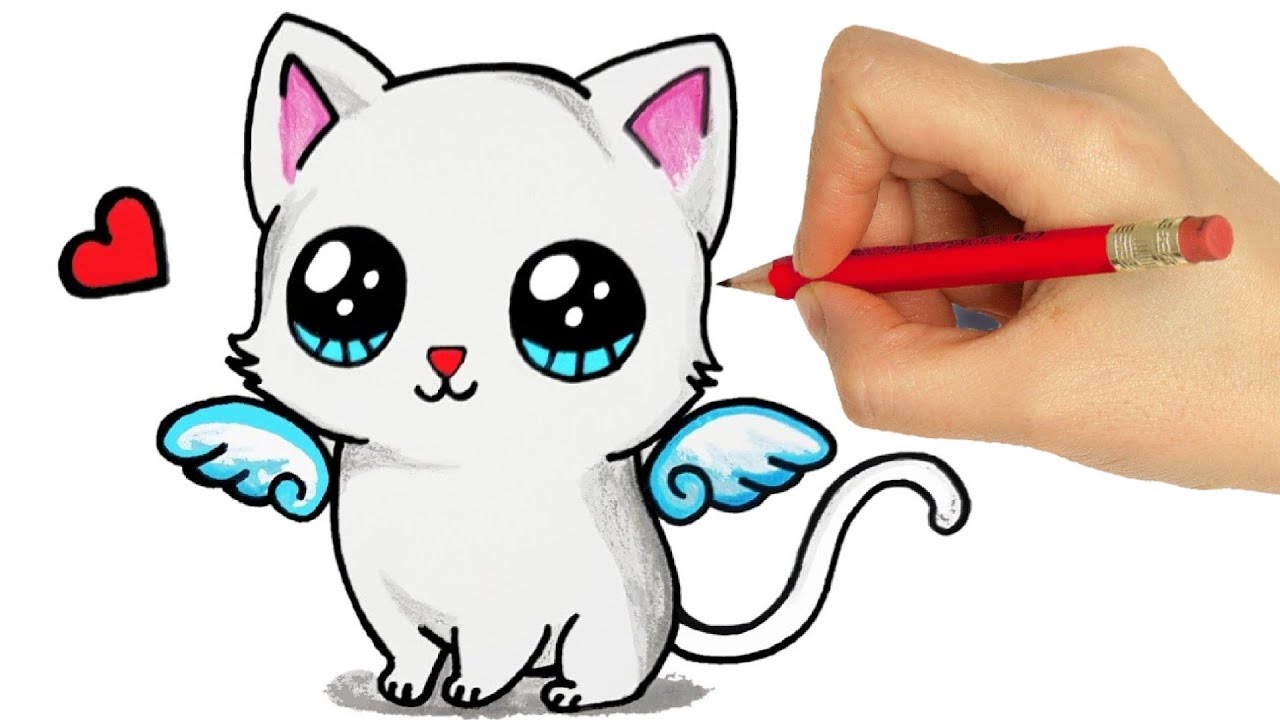 How To Draw A Cat Easy Cute